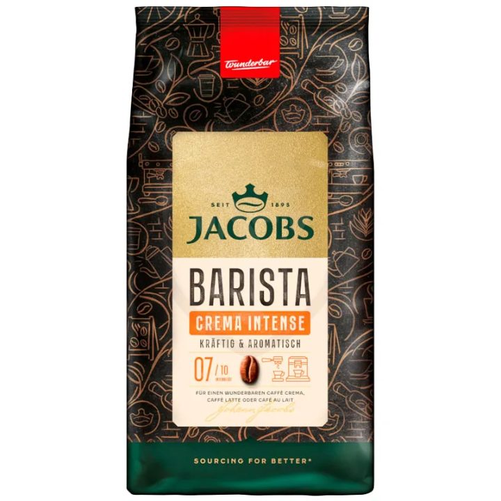 Barista crema Intense Jacobs en Grano 1kg intensidad 7 de 10