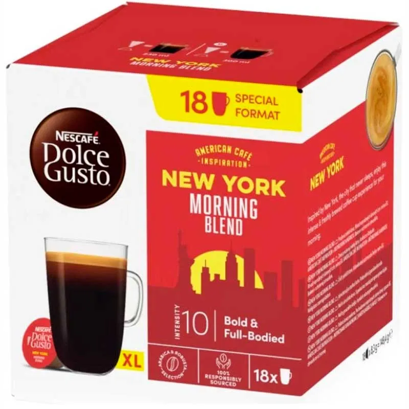 Espresso New York Dolce Gusto pack 18 cápsulas Originales