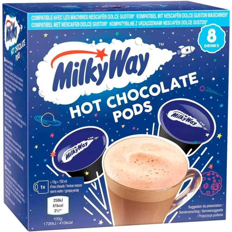 Milky Way  Chocolate 8 cápsulas compatibles con Dolce Gusto 120 gr