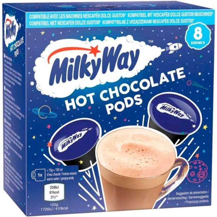 Milky Way Chocolate 8 cápsulas compatibles con Dolce Gusto 120 gr