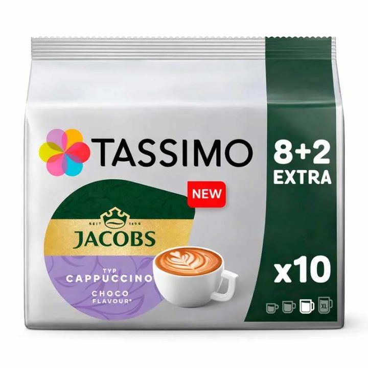 Cappuccino Chocolate Jacobs 8+2 extra cápsulas Tassimo