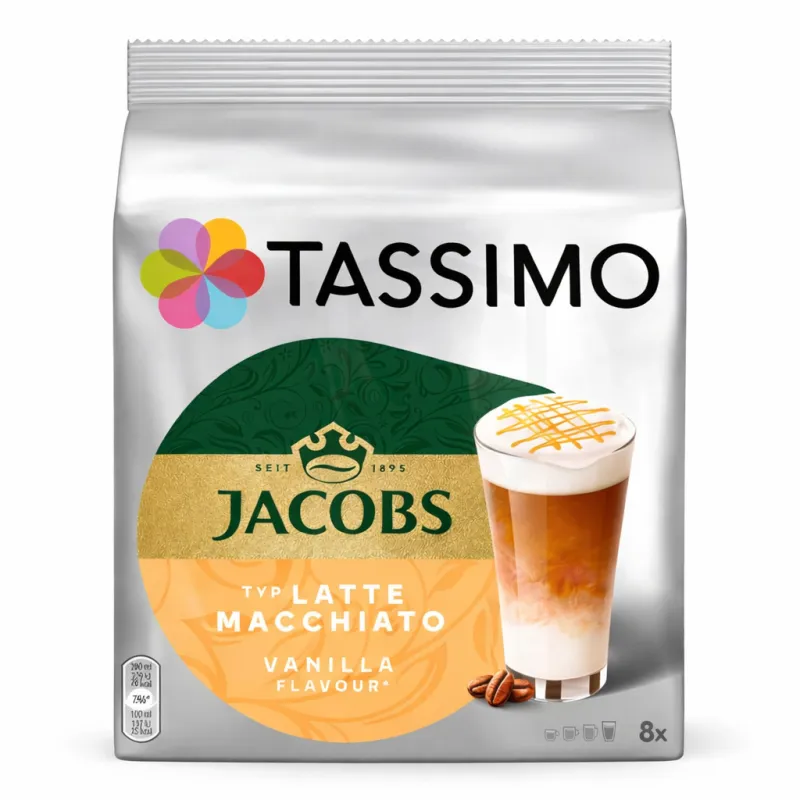 Latte Machiato Vainilla  Jacobs 8  Servicios Tassimo