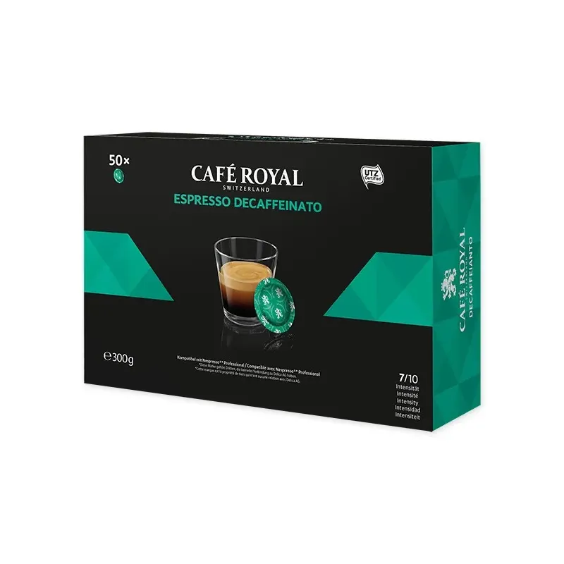 Royal Decaffeinato 50 Pads para el sistema Nespresso® Professional