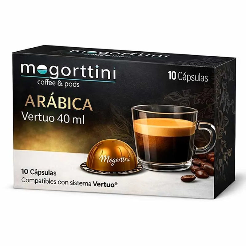Arabica 40 ml Compatibles vertuo® Mogorttini  10 cápsulas