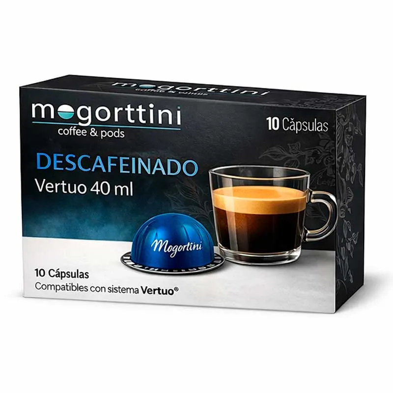 Descafeinado 40 ml Compatibles vertuo® Mogorttini  10 cápsulas