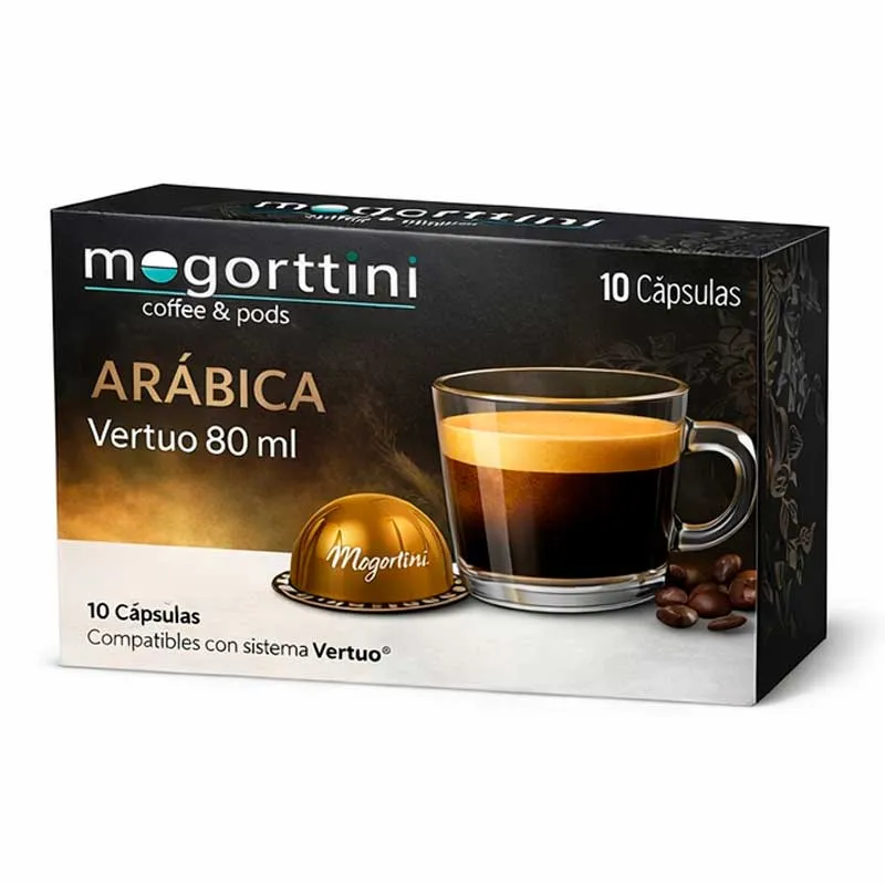 Arabica 80 ml Compatibles vertuo® Mogorttini  10 cápsulas