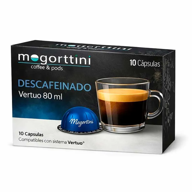 Descafeinado 80 ml Compatibles vertuo® Mogorttini  10 cápsulas