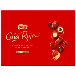 Caja Roja de 21  Bombones 198 gramos Nestlé