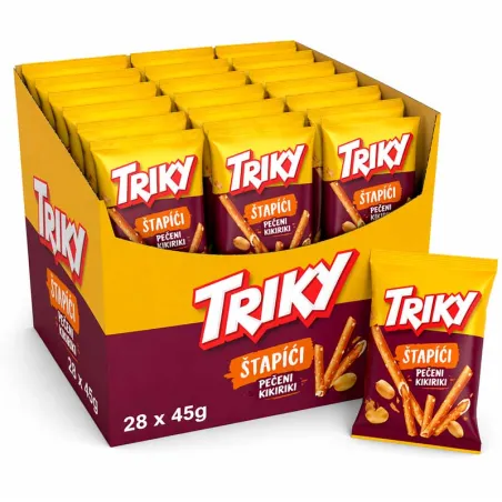 Caja de 28 Sticks con Relleno de Cacahuete 110gr marca Trik