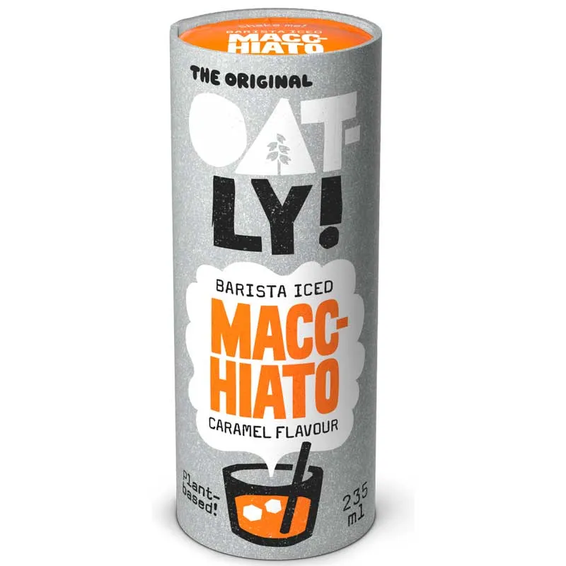Oatly Macchiato Caramel  Barista Iced 2.35 ml.  bebida de Avena