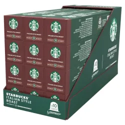 Master Italian Style Roast Starbucks, 12 tubos, 120 cápsulas
