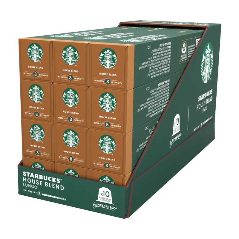Master House Blend Starbucks, 12 tubos, 120 cápsulas