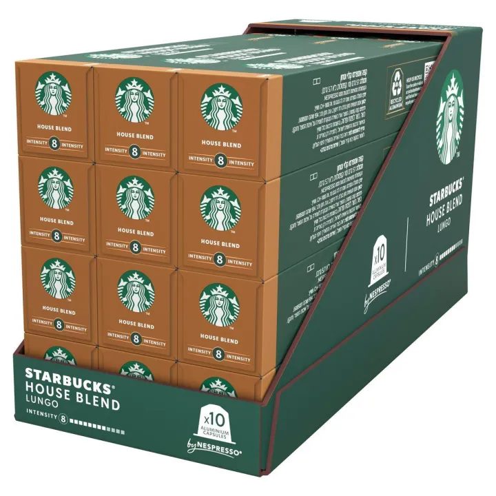 Master House Blend Starbucks, 12 tubos, 120 cápsulas