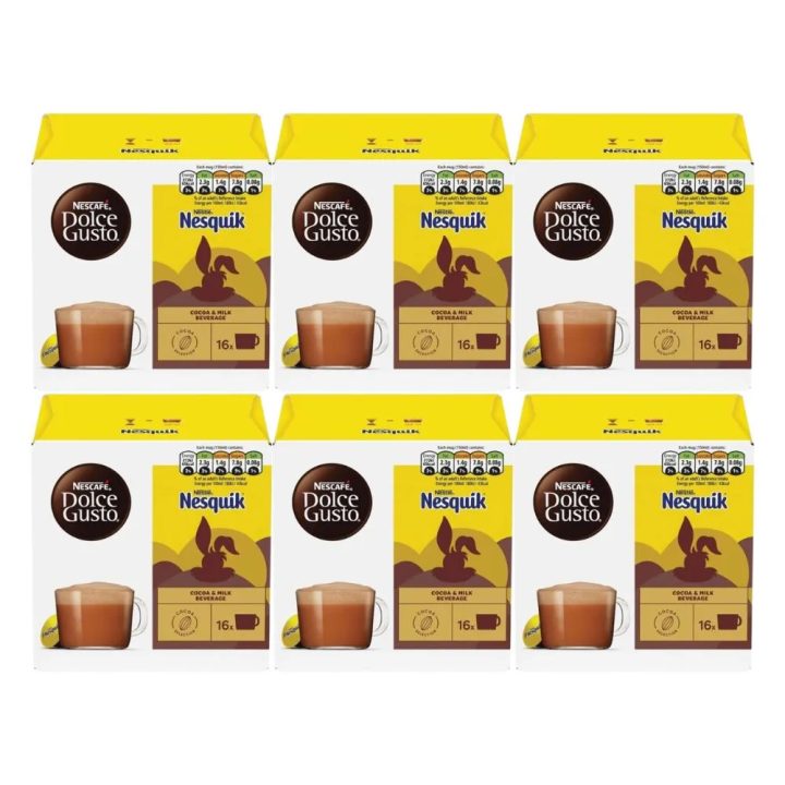Nesquik 6 cajas de 16 cápsulas Dolce Gusto