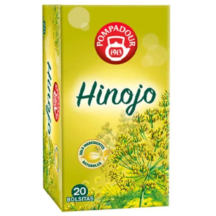 Infusión de hinojo Pompadour digestiva, 20 bolsitas