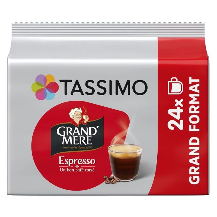 Cápsulas Tassimo Grand Mère Espresso, 24 T-Discs