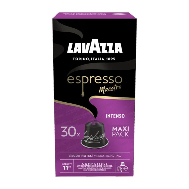 Lavazza Espresso Maestro Intenso Compatible con Nespresso, 30 cápsulas