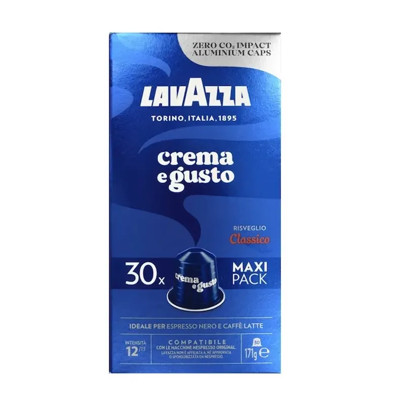 Lavazza Crema e Gusto 30 cápsulas compatibles con Nespresso