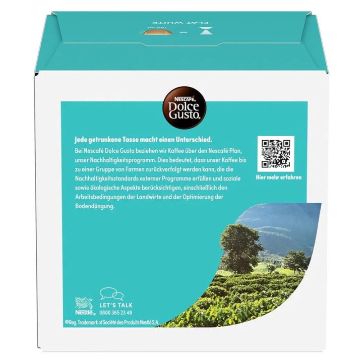 Nescafé Plan y origen del café Flat White Dolce Gusto