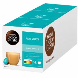 Flat White Dolce Gusto pack 3 cajas · 48 cápsulas Originales