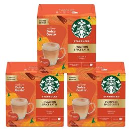 Pack 3 Cajas Pumpkin Spice Latte Starbucks Dolce Gusto · 36 Cápsulas