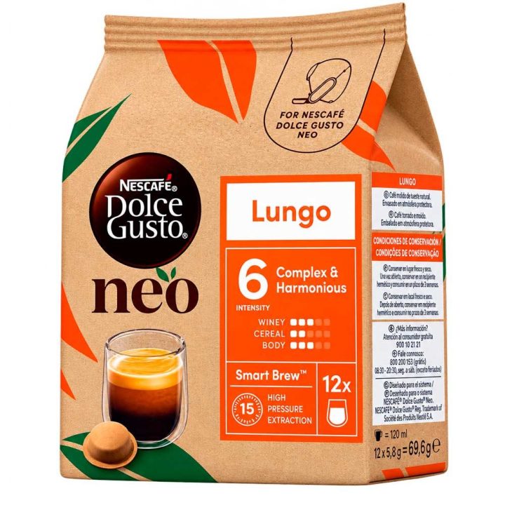Capsulas Nescafé® Dolce Gusto® NEO Lungo 12 unidades