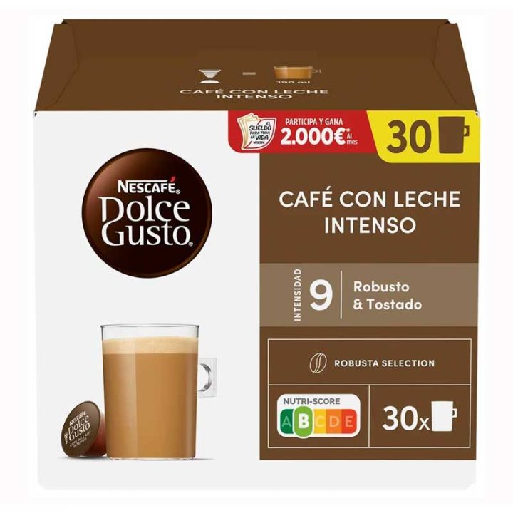 Cafe au Lait Intenso Magnum 30 capsulas Dolce Gusto · Cafe con leche con mas cuerpo