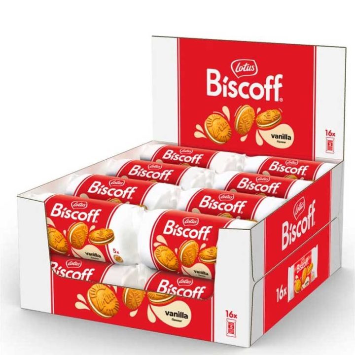 Lotus Biscoff Sandwich Chocolate con Leche 110 g · Caja 12