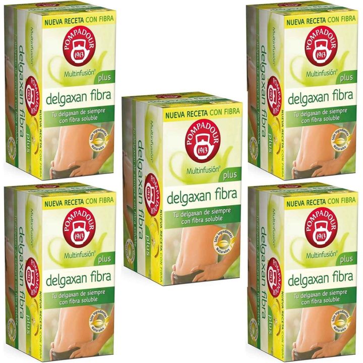 Delgaxan Fibra Plus Pompadour, 5 cajas