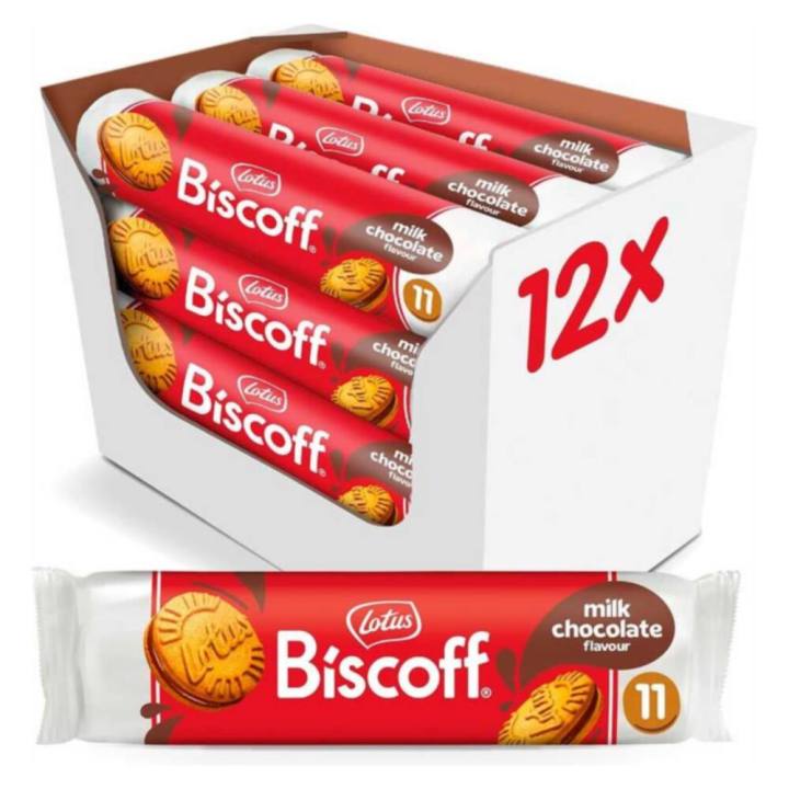 Galletas Lotus Biscoff Sandwich Chocolate con Leche 110 g · 12 uds