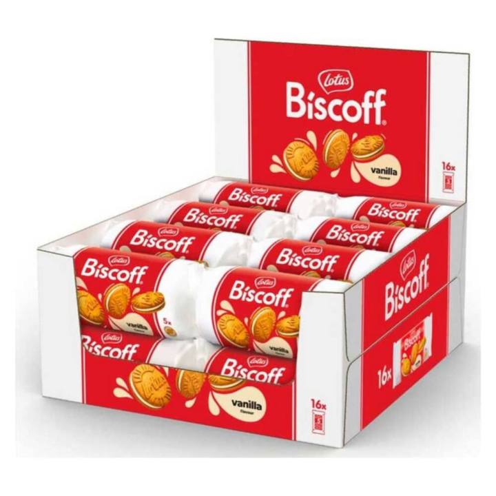 Galletas Lotus Biscoff Sandwich Vainilla 55 g para el café · 16 uds