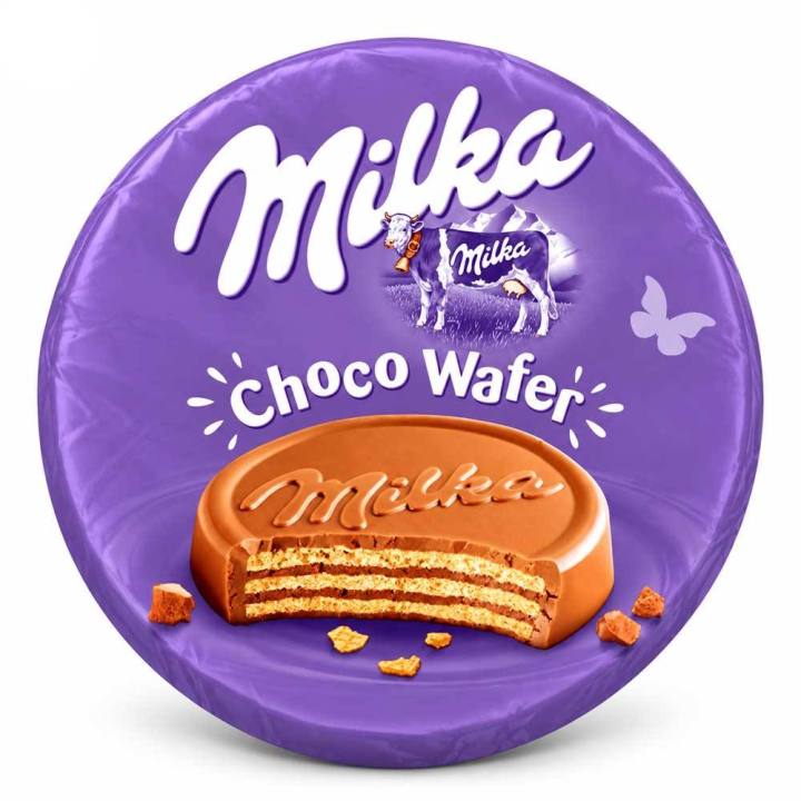 Galletas Milka Choco Wafer para el café, caja de 30 unidades de 30 g