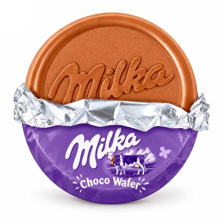 Galletas Milka Choco Wafer para el café, caja de 30 unidades de 30 g