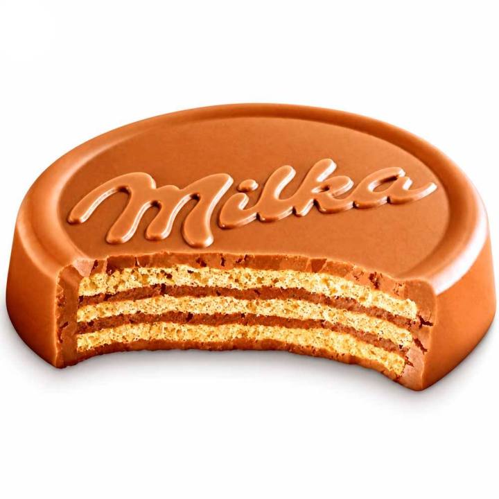 Galletas Milka Choco Wafer para el café, caja de 30 unidades de 30 g