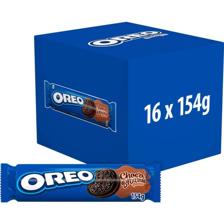 Galletas Oreo Brownie para el café, 16 paquetes de 154 g (2,464 kg)