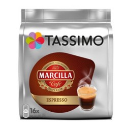 Espresso Marcilla Tassimo 16 servicios