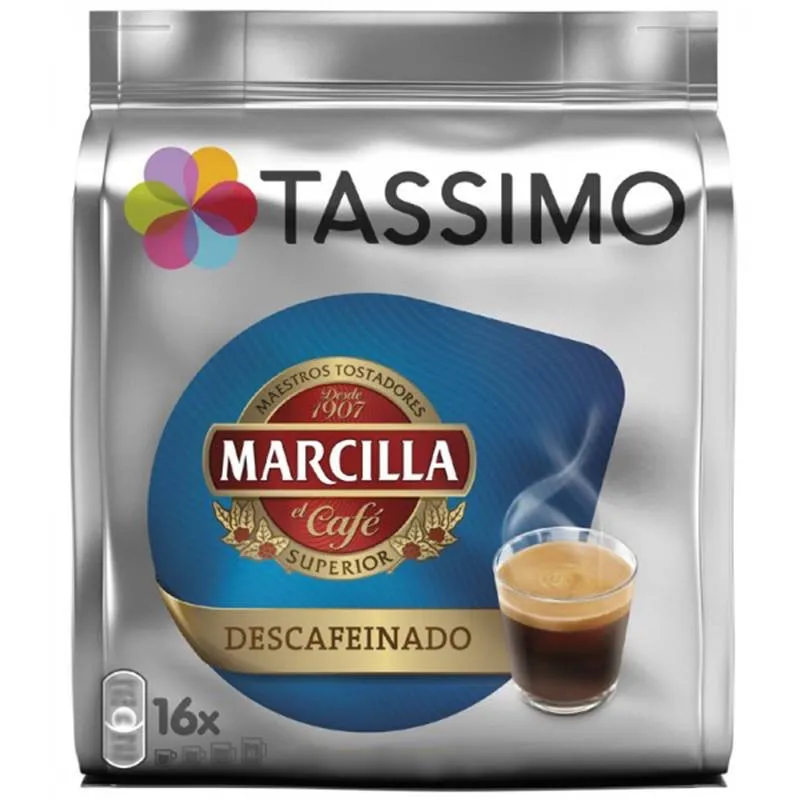 Descafeinado MARCILLA, 16 servicios TASSIMO Descafeinado MARCILLA, 16 servicios TASSIMO