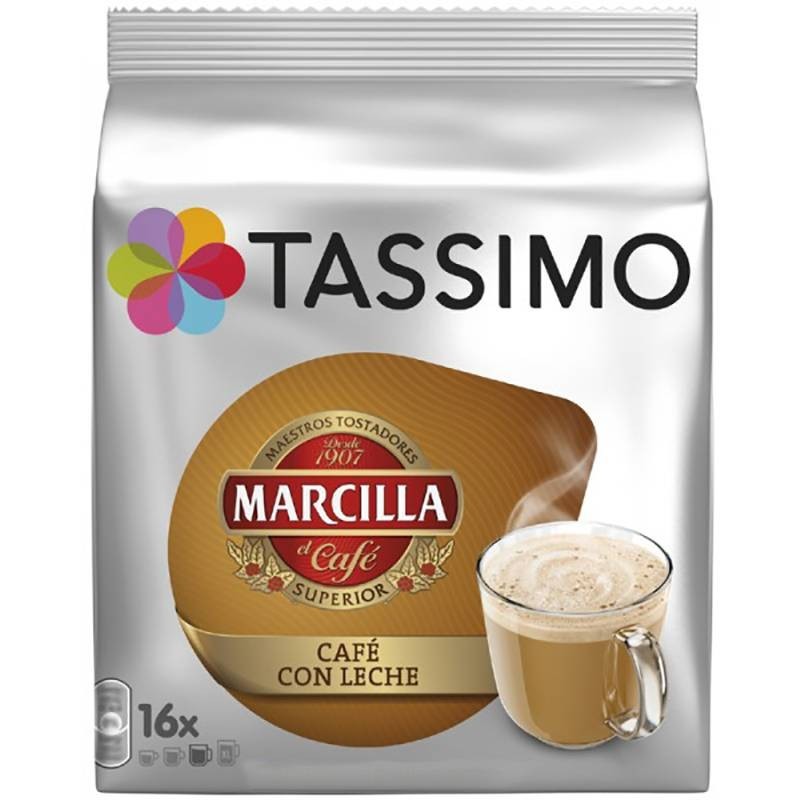 Café con leche MARCILLA, 16 servicios TASSIMO