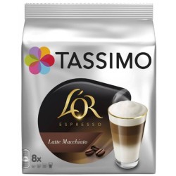 Latte Macchiato  LOR, 8 servicios Tassimo para un perfecto Cappuccino.