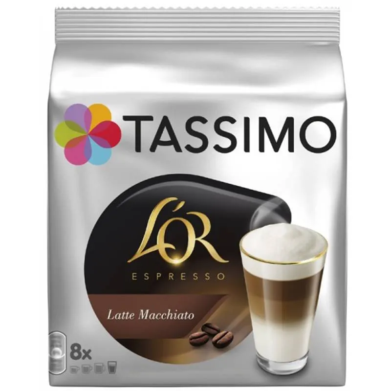 Latte Macchiato L'OR, 8 servicios Tassimo para un perfecto Cappuccino Latte Macchiato L'OR, 8 servicios Tassimo para un perfecto Cappuccino
