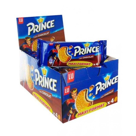 Galletas PRINCIPE rellenas de chocolate, caja con 20 paquetes de 80g