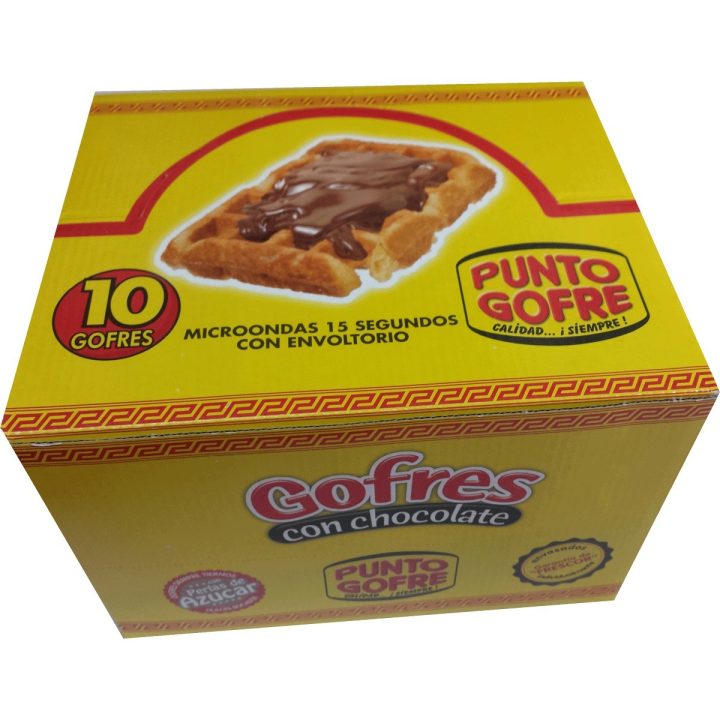 Gofre con chocolate. Punto gofre 140 gr. con chocolate