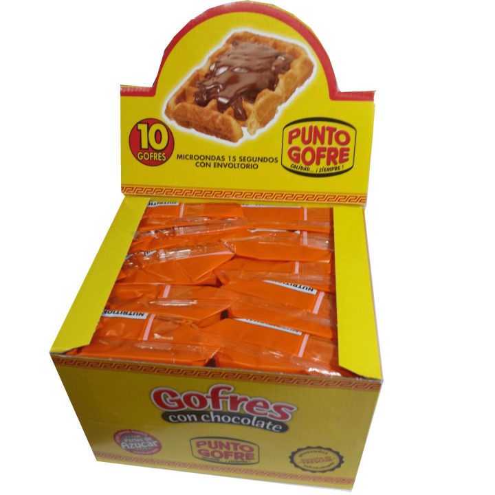 Gofre con chocolate. Punto gofre 140 gr. con chocolate