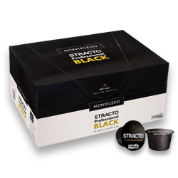 Stracto Profesional Black, 96 cápsulas de 8gr compatibles con Caffitaly