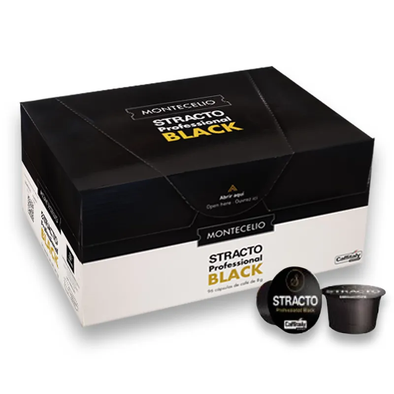 Stracto Profesional Black, 96 cápsulas de 8g, compatible con Caffitaly Stracto Profesional Black, 96 cápsulas de 8g, compatible con Caffitaly