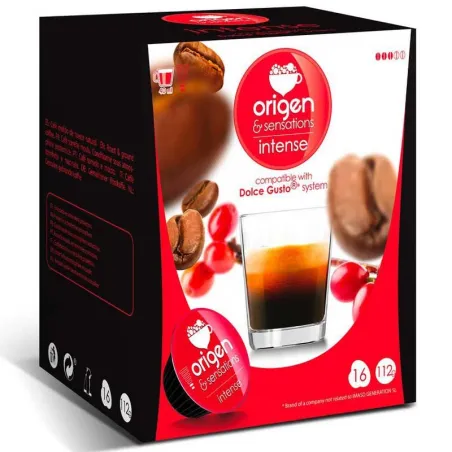 INTENSO, 16 cápsulas ORIGEN Sensations compatibles Dolce Gusto INTENSO, 16 cápsulas ORIGEN Sensations compatibles Dolce Gusto