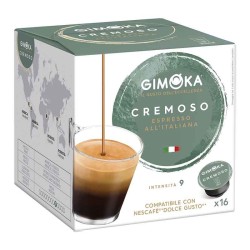 Espresso Cremoso  Gimoka , Dolce Gusto compatible 16 cápsulas