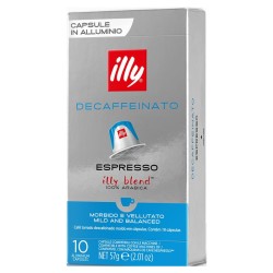 Descafeinado Illy 10 cápsulas de café Nespresso compatibles