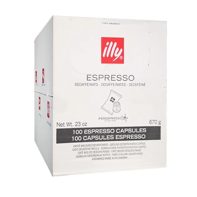100 cápsulas Espresso Descafeinado Iperespresso Illy 100 cápsulas Espresso Descafeinado Iperespresso Illy