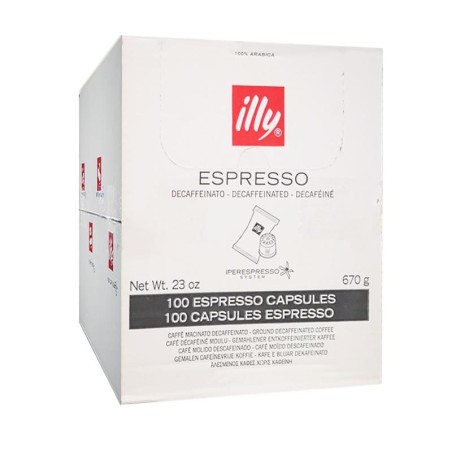 100 cápsulas Espresso Descafeinado Iperespresso Illy